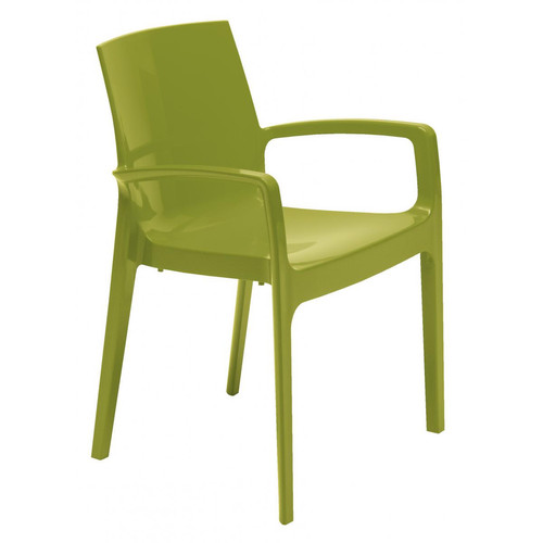 3S. x Home - Chaise Design Verte GENES - Chaise Et Tabouret Et Banc Design