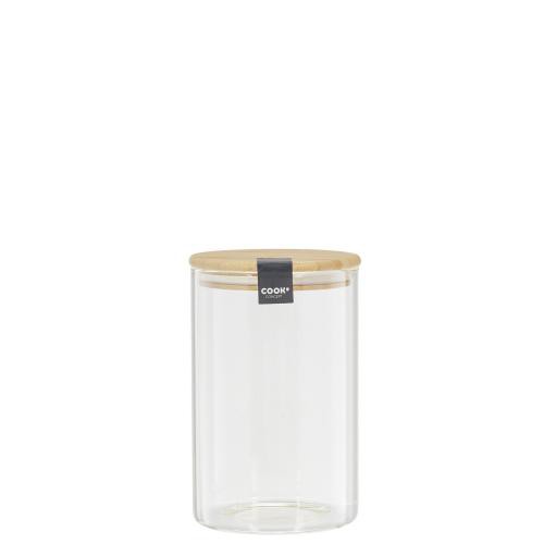 3S. x Home - Bocal en verre et bambou 1l CIGLA - Objets Déco Design
