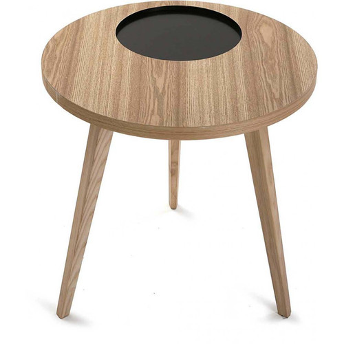 3S. x Home - Table D'Appoint En Bois Noir GOSAR - Table Basse Design