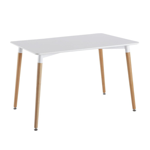 3S. x Home - Table Blanche Rectangulaire 115X75cm - Table basse blanche design