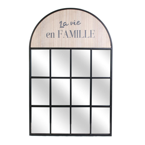 3S. x Home - Miroir Dôme Bois et Métal - Sélection Fête Des Mères Meuble & Déco