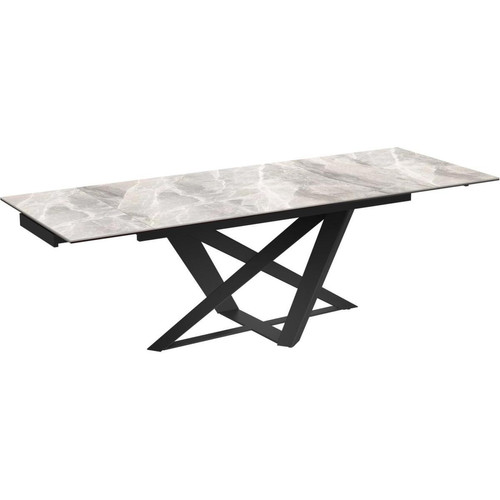 3S. x Home - Table de repas PALMA Gris  - Table Design