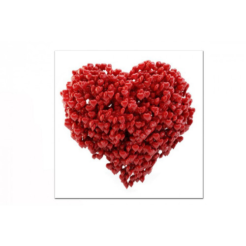3S. x Home - Tableau Romantique Coeur de Coeurs 50X50 cm - La Déco Design