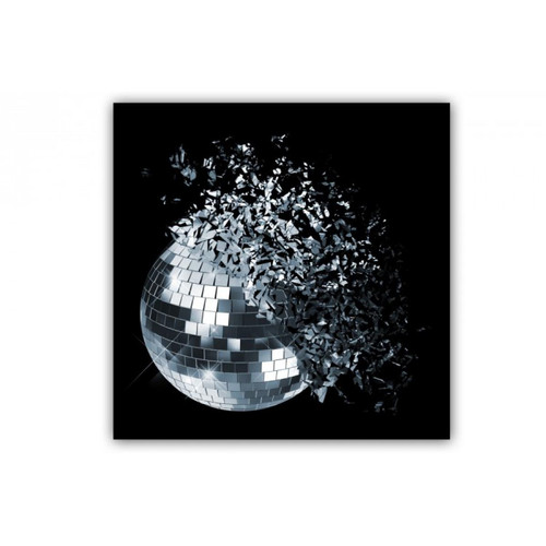 3S. x Home - Tableau Disco Boule à Facettes Explosive 50X50 cm - La Déco Design