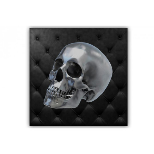 3S. x Home - Tableau Rock'N'Roll Crâne 50X50 cm - Collection Contemporaine Meuble Deco Design