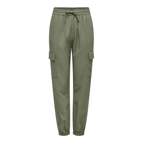Only - Pantalon cargo vert - Pantalon  femme