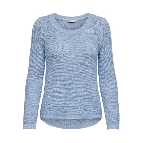 Pull en maille col rond col rond bleu clair Olia Only Mode femme