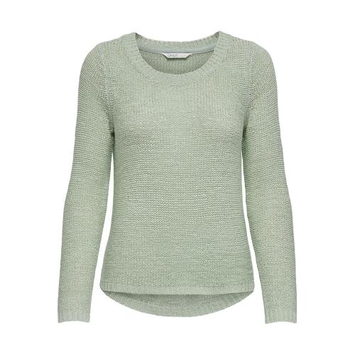 Pull en maille col rond col rond vert clair Ana Only Mode femme
