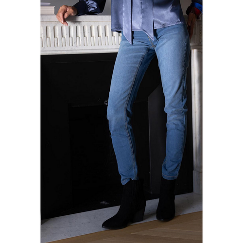 3S. x Le Vestiaire - Jean slim Diane bleu moyen - Promo Mode femme