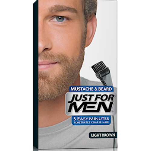 Just for Men - COLORATION BARBE Châtain Clair - Couleur naturelle - Just For Men - N°1 de la Coloration pour Homme