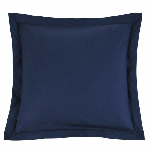 3S. x Tertio (Nos Unis) - Taie d'oreiller percale de coton TERTIO® - Bleu Indigo - Linge de lit matiere naturelle