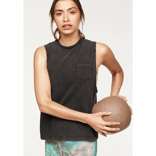 Reebok - Tee-shirt délavé ample larges emmanchures femme Reebok - Tee Shirts & Débardeurs Sport Femmes