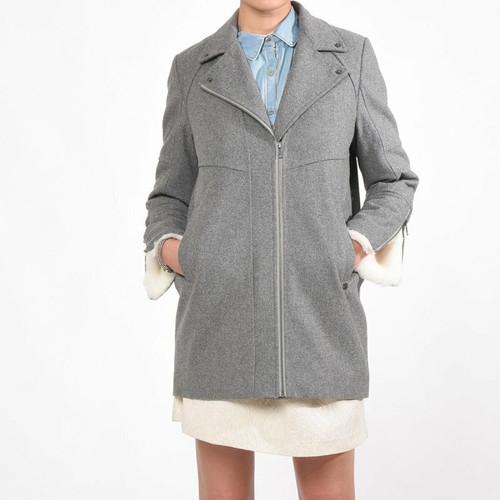 Manteau lainé forme boule femme Cazal Kaporal® - Gris en laine Kaporal 5 Mode femme