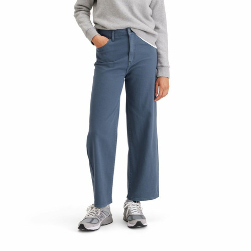 Dockers - Jean large taille haute bleu indigo en coton - Mode femme Dockers