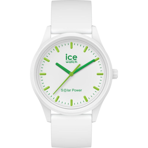 Montre Ice Watch ICE solar power Mixte - Nature - Medium - 3H Blanc Ice-Watch LES ESSENTIELS HOMME