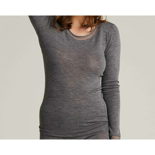 Tshirt gris moulant Femilet  - en laine Femilet Mode femme