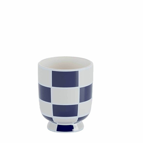 POTIRON PARIS - Vase rond décoratif  bleu  - Promo Objets Déco Design