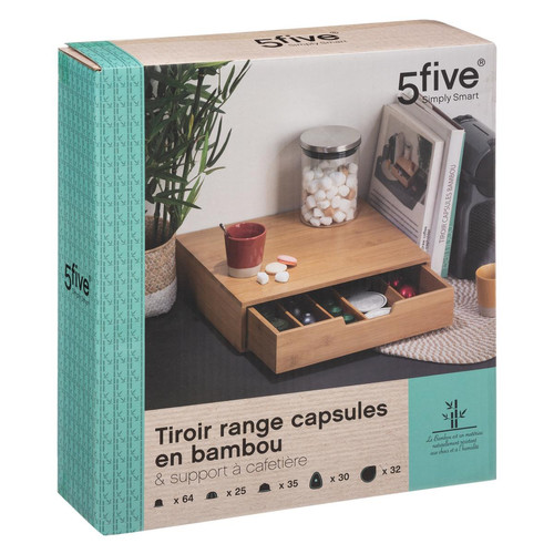 3S. x Home - Porte Capsule Tiroir Bambou - Arts De La Table Design