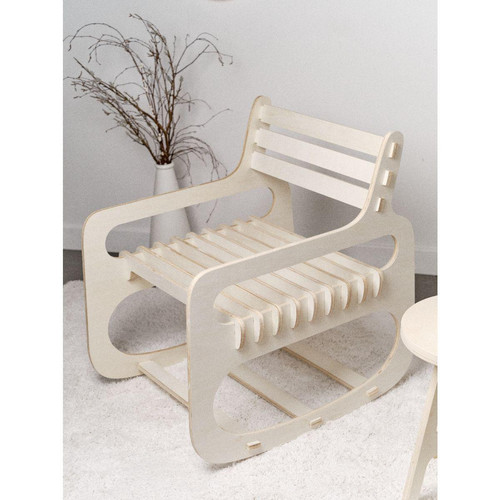 Rocking chair - Simplicity Blanc Factory Meuble & Déco