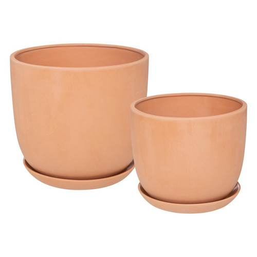 Set de 2 pots "Cosy", rose terracotta Orange 3S. x Home Meuble & Déco