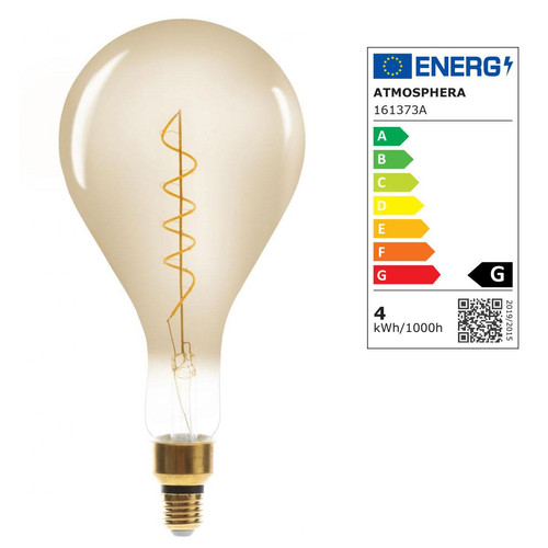3S. x Home - Ampoule Ambrée LED Filaments Torsadés BELLA - Lampes et luminaires Design
