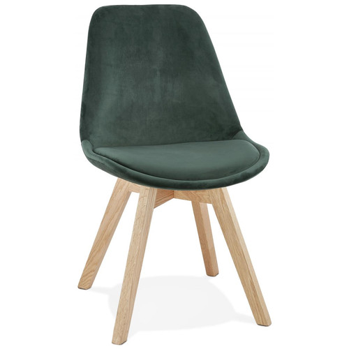 3S. x Home - Chaise Vert PHIL - Chaise Et Tabouret Et Banc Design