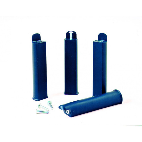 3S. x Home - Lot de 4 Pieds de Lit PVC H22cm Bleu - Sommiers Et Lits Design