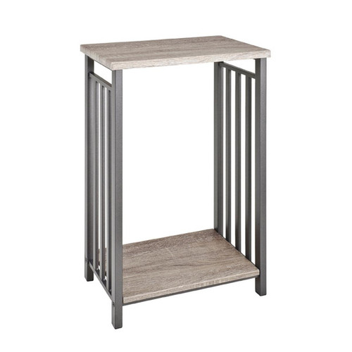 Table d'appoint gris design rétro bois et métal  Gris 3S. x Home Meuble & Déco