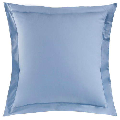 3S. x Tertio (Nos Unis) - Taie d'oreiller percale de coton TERTIO® - Bleu ciel - Sélection linge de lit unis