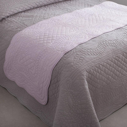 3S. x Tertio (Nos Unis) - Jeté de lit coton TERTIO® - gris clair - Couvre lits jetes de lit gris