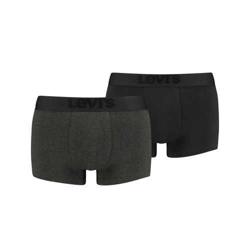 Lot de 2 boxers ceinture elastique - Noir en coton  Levi's Underwear LES ESSENTIELS HOMME