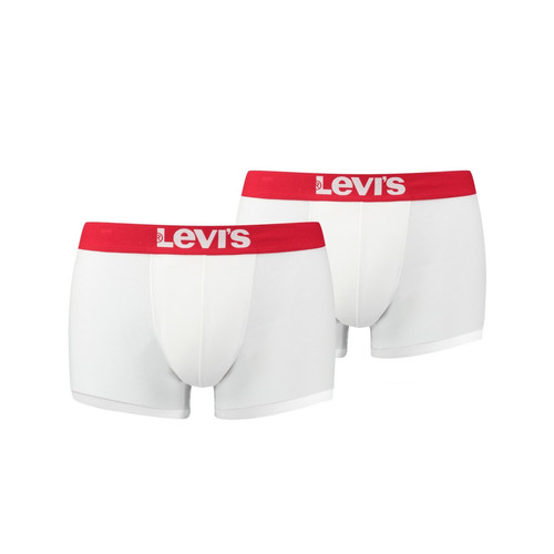 Lot de 2 boxers ceinture élastique - Blanc en coton  Levi's Underwear LES ESSENTIELS HOMME