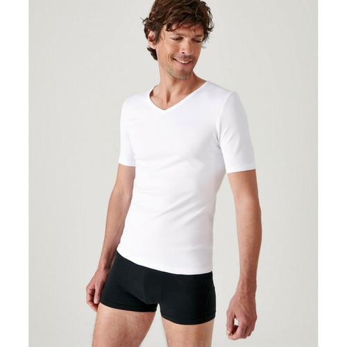 Damart - Tee Shirt Manches Courtes Blanc - Damart Vêtements Hommes