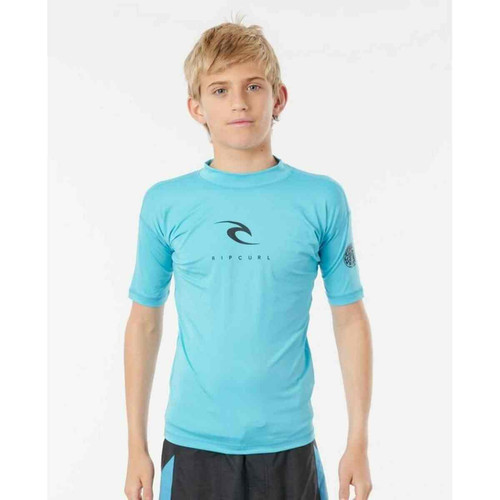 T-shirt surf anti-UV garçon manches courtes Bleu Rip Curl Rip Curl LES ESSENTIELS HOMME