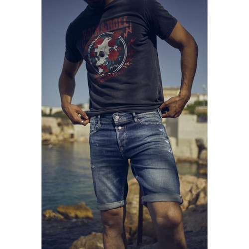 Le Temps des Cerises - Bermuda short en jeans LAREDO - Bermuda / Short homme