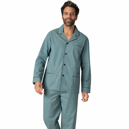 Eminence - Ensemble pyjama long ouvert Chaine & Trame en coton pour homme  - Promo Sous-vêtement & pyjama