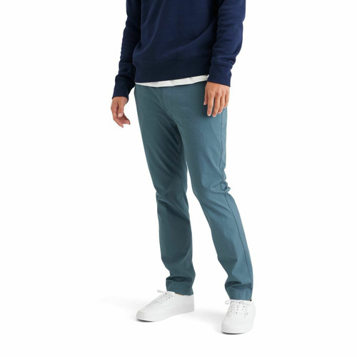 Dockers - Pantalon chino skinny California bleu canard en coton - La Mode Homme Dockers
