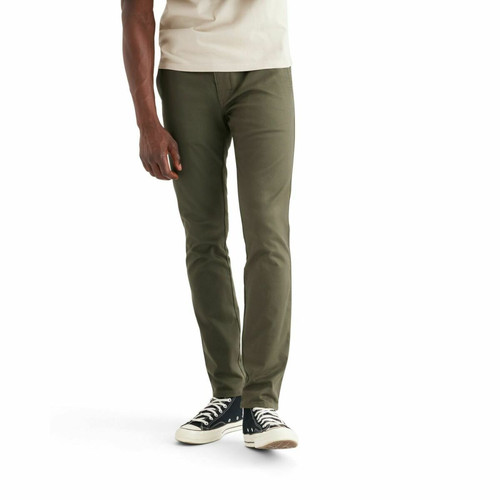 Dockers - Pantalon chino skinny Original vert olive en coton - Puma vert