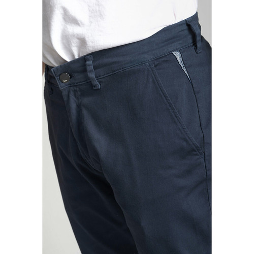 Pantalon chino CESAR bleu marine en coton Pantalon homme