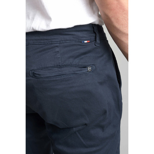 Pantalon chino CESAR bleu marine en coton Le Temps des Cerises LES ESSENTIELS HOMME