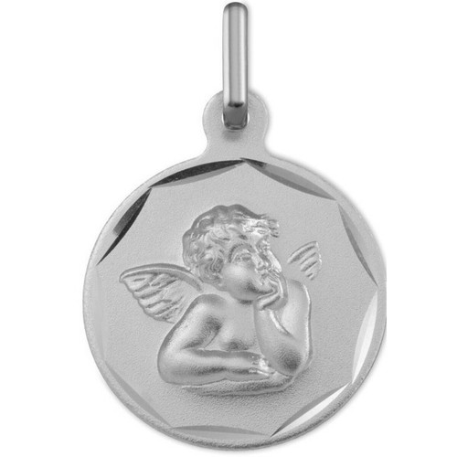 Argyor - Médaille Argyor 1B300454 H1.5 cm - Or Blanc  - Naissance et baptême