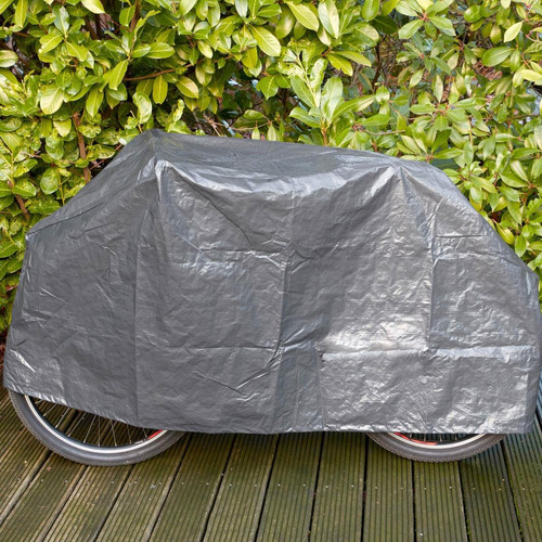 Becquet - Housse de protection pour vélo gris - Rangement extérieur