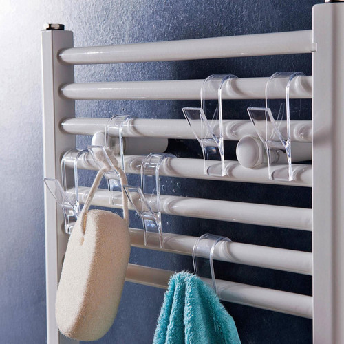 Becquet - Crochets radiateurTransparents - Accessoires de salle de bain