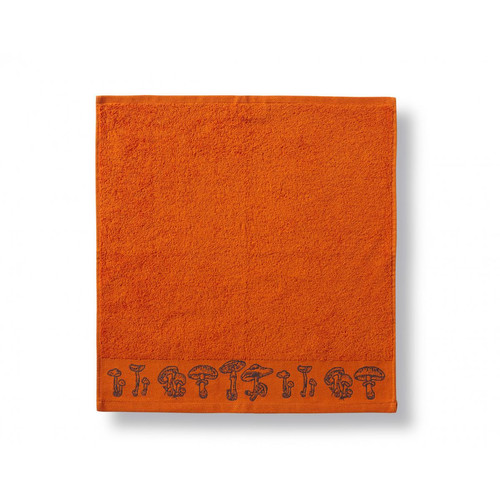 Essuie mains BOLET orange en coton Becquet Linge de maison