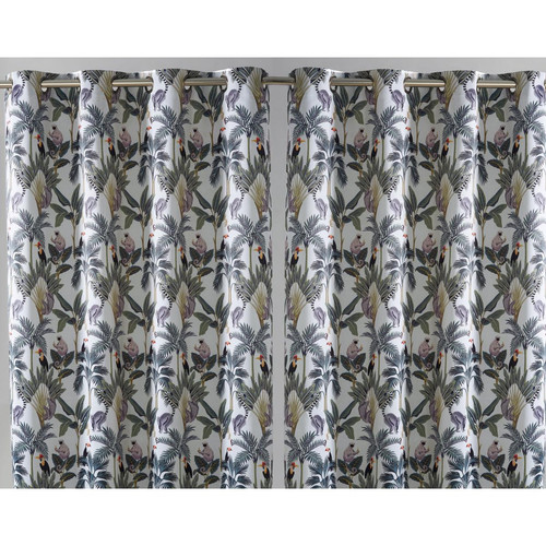 Becquet - Rideau LEMURIEN multicolore en polyester - Rideaux imprimes