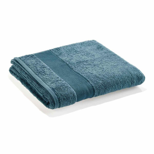 Cogal - Serviette De Bain MIAMI 600 g/m² 100% Coton Bleu Jeans - Promo Serviette, drap de bain