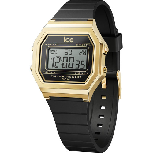 Montre Femme Ice-Watch ICE digit retro - Black gold - Small - 022064 Noir Ice-Watch Mode femme