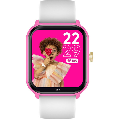 Montre fille ICE smart junior 2.0 - Flashy pink - White - 1.75 Blanc Ice-Watch LES ESSENTIELS ENFANTS
