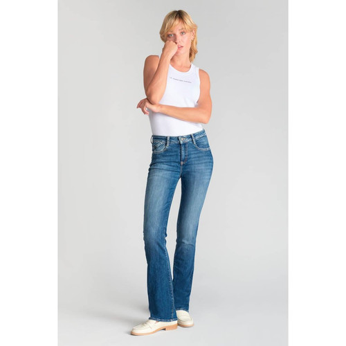Le Temps des Cerises - Jeans bootcut POWER bootcut, longueur 34 bleu en coton Gigi - Jean droit femme