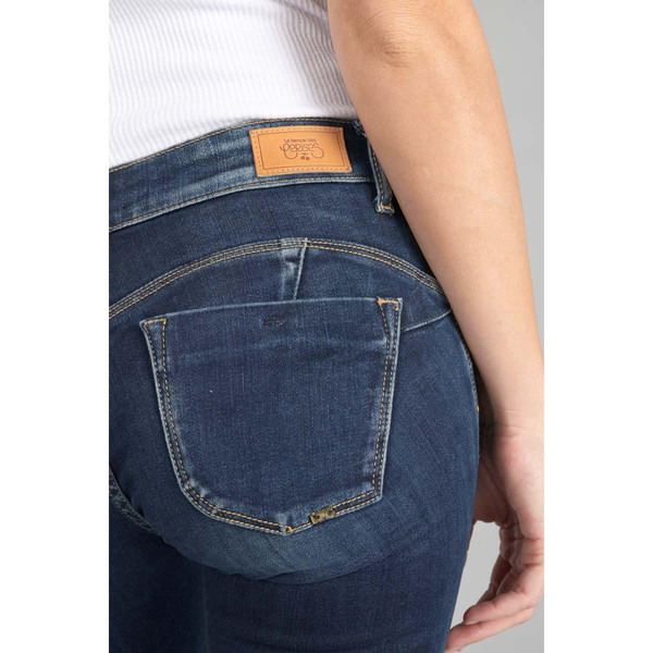 Jeans push-up regular, droit PULP, longueur 34 bleu en coton Gigi Le Temps des Cerises Mode femme